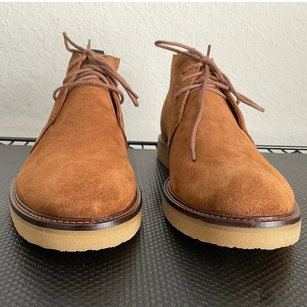 Shoe The Bear Mens Tan Suede Desert Chukka Boots Crepe Sole EU 42 US 9 PSW55